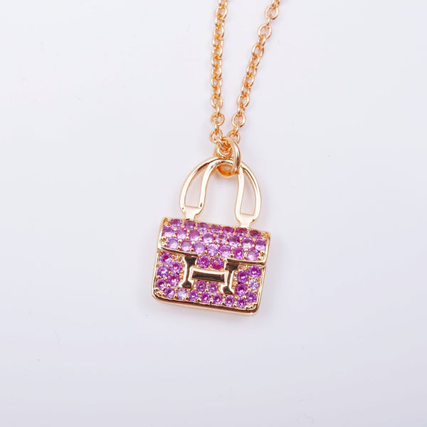 <MAGIC>CONSTANCE PEDANT PURPLE DIAMOND NECKLACE