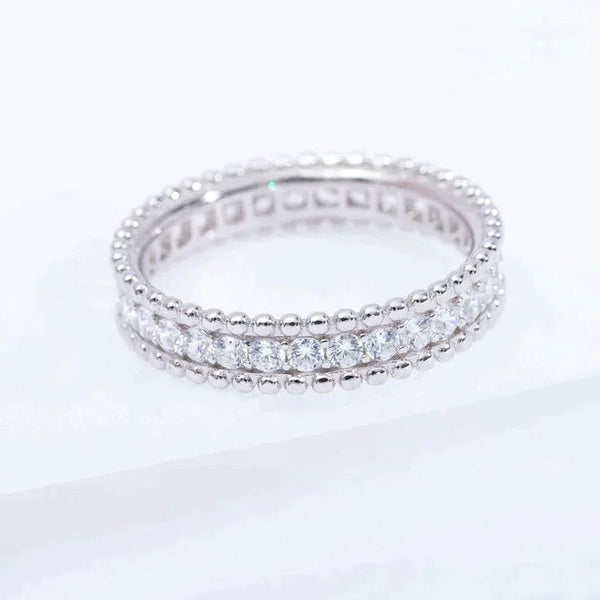 ˇMagic JewelryˇPERLEE DIAMOND SILVER RING