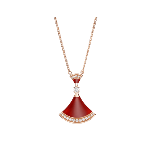 <MAGIC>DREAM NECKLACE CARNELIAN DIAMOND