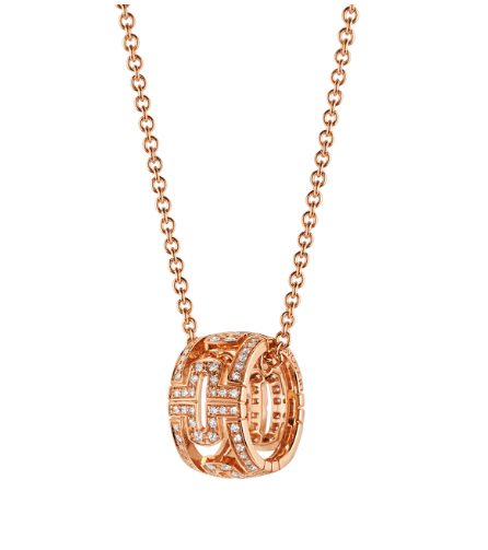 <MAGIC>PARENTESI NECKLACE PINK GOLD DIAMOND